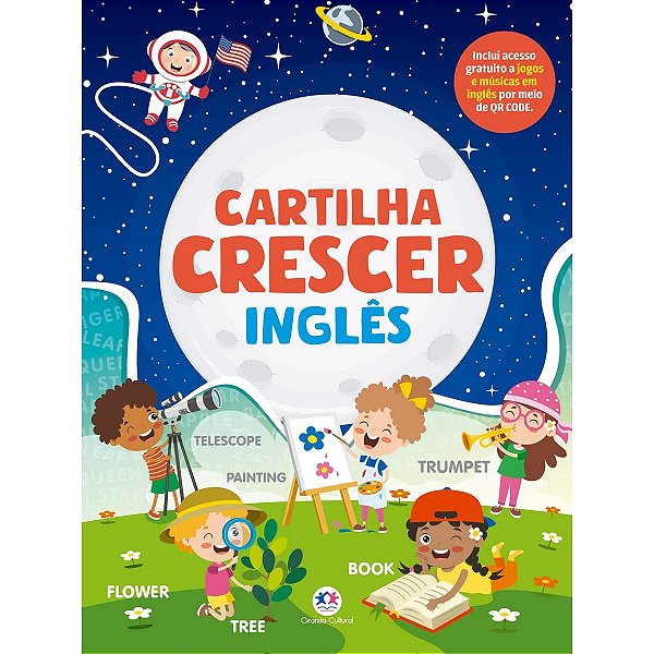 Livro Cartilha Crescer - Atividades Aprendizado Ingles