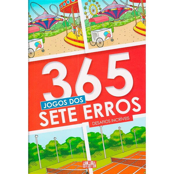 Livro 365 Jogos Dos 7 Erros Desafio Incríveis Passa Tempo