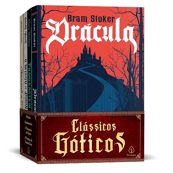 Box Com 4 Livros Clássicos Góticos Mais Famosos
