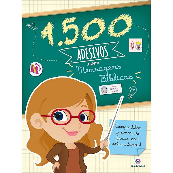 Livro 1500 Adesivos Com Mensagens Bíblicas Ciranda Cultural