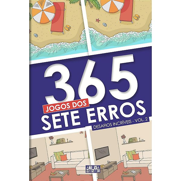 Livro 365 Jogos Dos Sete Erros - Desafios Incríveis - Vol. 2