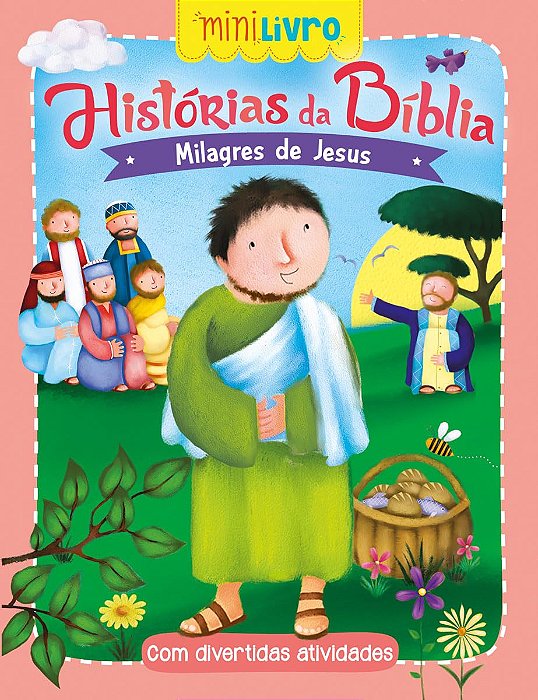 Mini Livro Historias da Biblia - Milagres de Jesus
