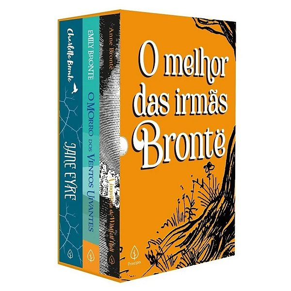 Box com 3 Livros - O melhor das irmas Bronte com marcador