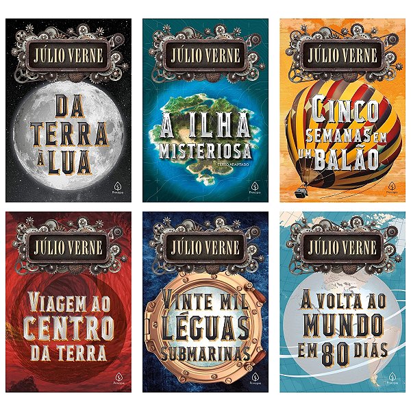 Kit 6 Livros - As Extraordinarias Viagens de Julio Verne