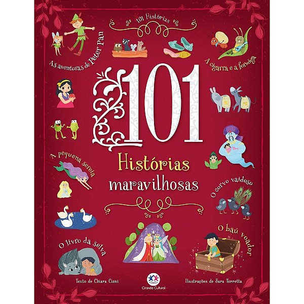 Livro 101 Historias Maravilhosas - Capa Dura Almofadada