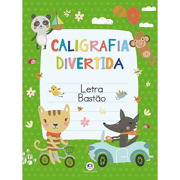 Livro Infantil Educativo Caligrafia Divertida- Letra Bastão