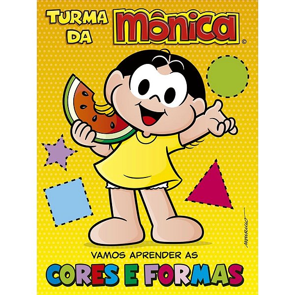Livro Turma Da Mônica - Vamos Aprender As Cores E Formas