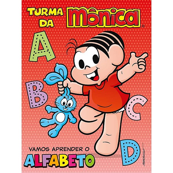 Livro Turma da Monica - Vamos aprender o alfabeto