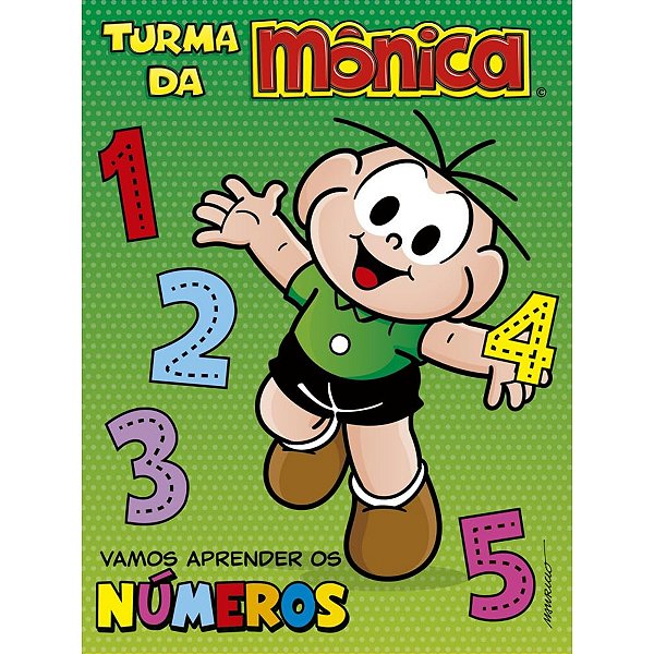 Livro Turma da Monica - Vamos aprender os numeros