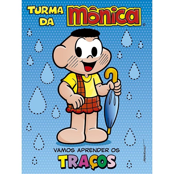 Livro Turma da Monica - Vamos aprender os tracos