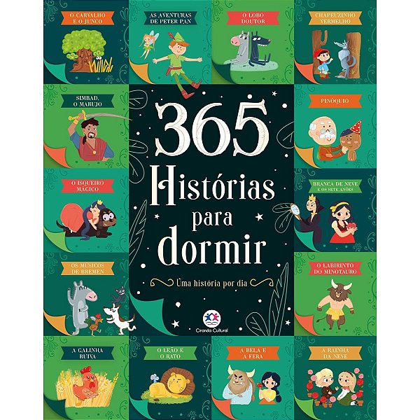 Livro Capa Dura Almofadada - 365 historias para dormir