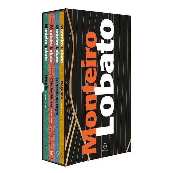 Box 4 Livros  e marcadores de paginas - Monteiro Lobato