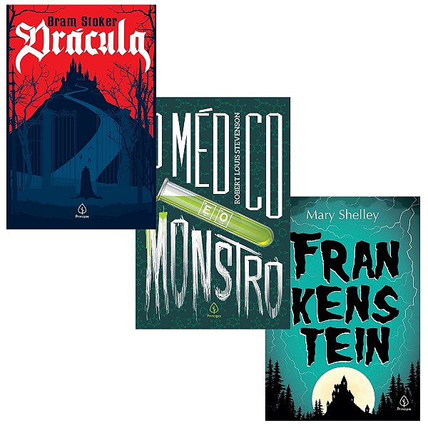 Kit 3 Livros Classicos Goticos - Dracula, Frankenstein e O Medico e o Monstro
