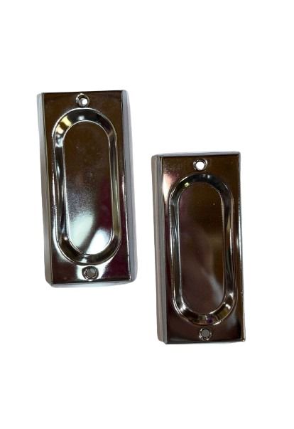 Puxador Concha Para Janela/porta De Correr Cromada Sobrepor
