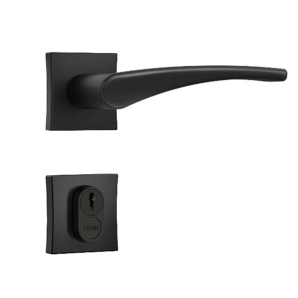 Fechadura Stam Classic 3500 Black Maquina 55mm Externa