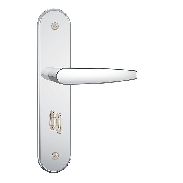 Fechadura Stam Banheiro 824/33 Cromado Espelho de Inox
