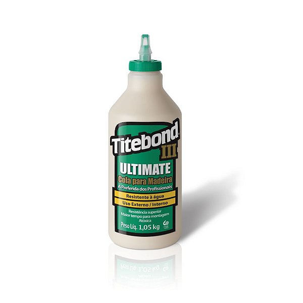 Cola Titebond 3 Ultimate 1,05kg Para Marcenaria Prova D Água