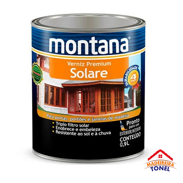 Verniz Brilho Solare Montana Natural 900ml