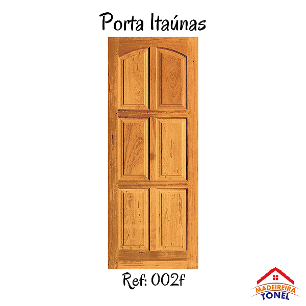 Porta Maciça Itaúnas Madeira Angelim pedra