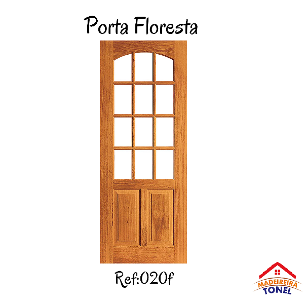 Porta Maciça Floresta Madeira Angelim pedra