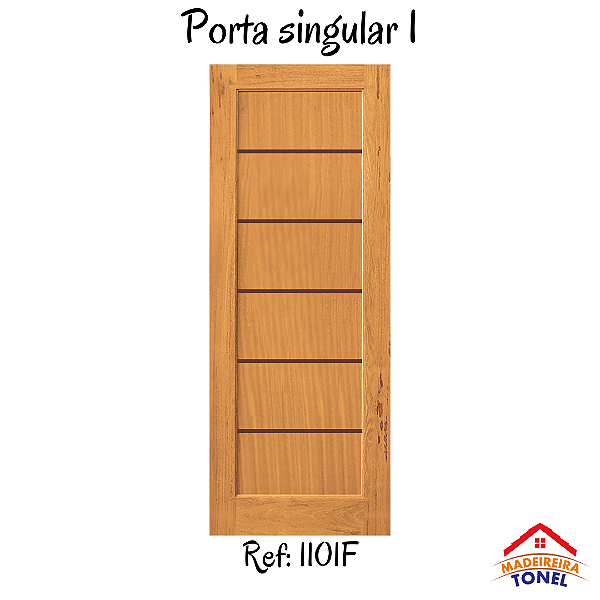Porta Singular I Madeira Angelim pedra