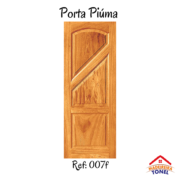 Porta Maciça Piúma Madeira Angelim pedra
