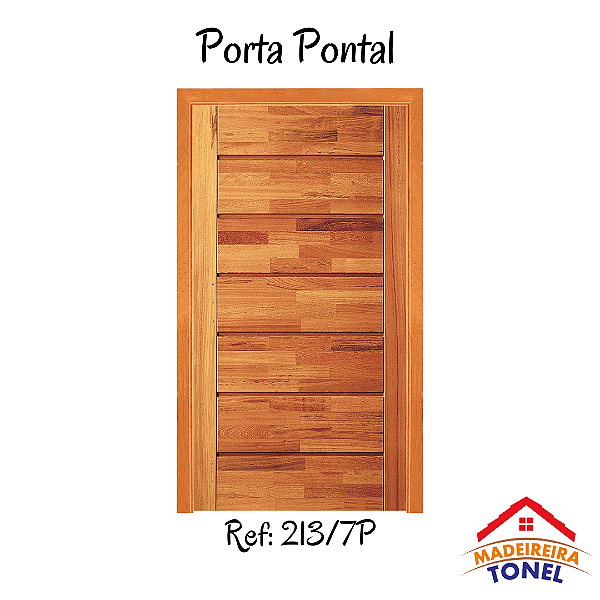 Porta Maciça Pontal Madeira Angelim pedra