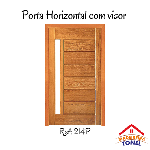 Porta Maciça Horizontal com visor