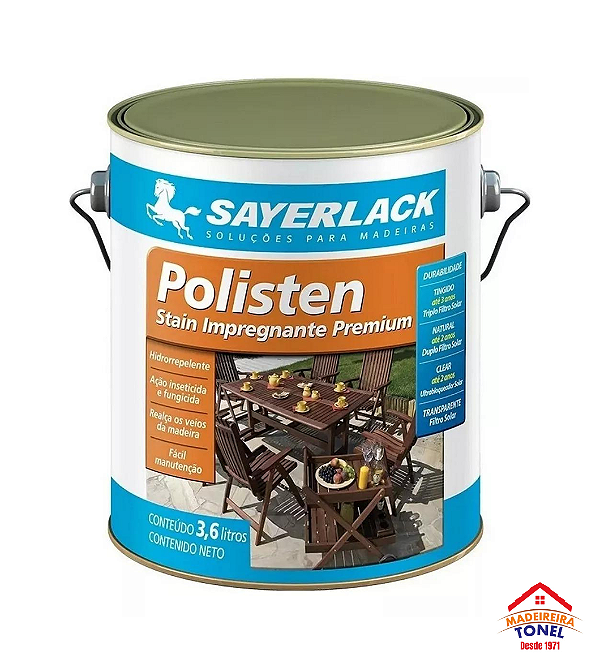 Stain Polisten Nogueira - Sayerlack - 3,6 Litros