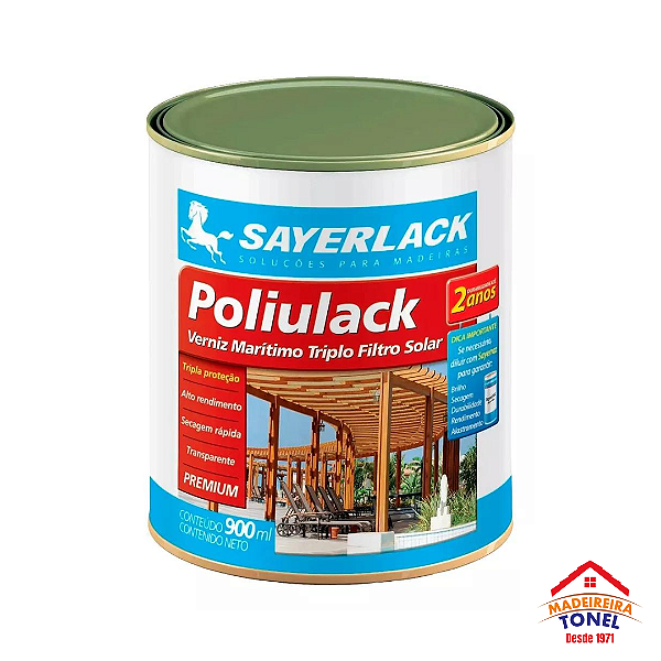 Verniz Poliulack Marítimo Triplo Filtro 900 ML