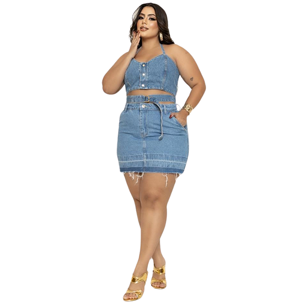 SAIA PLUS SIZE BARRA DESFIADA REF-9791 TAM-46 AO 52