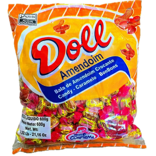Bala Dura Confirma Sabor Amendoim - Embalagem com 600G