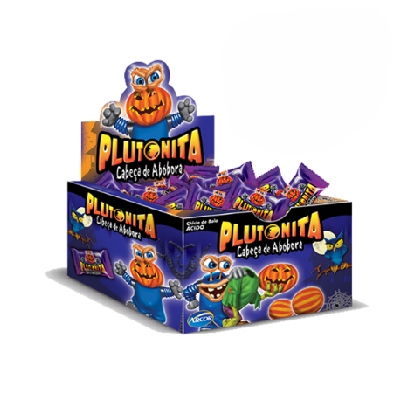 Chiclete Plutonita Cabeça de Abóbora - Embalagem com 180G