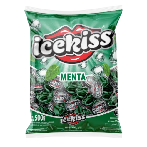 Bala Dura Cory Icekiss Menta - Embalagem com 500G