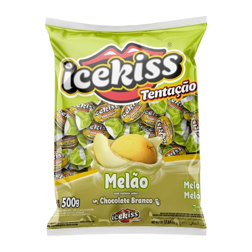 Bala Dura Cory Icekiss Melão - Embalagem com 500G