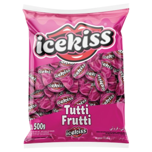 Bala Dura Icekiss Tutti Frutti - Embalagem com 500G