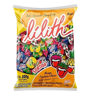 Bala Mastigável Cory Lilith Sortida - Embalagem com 500G