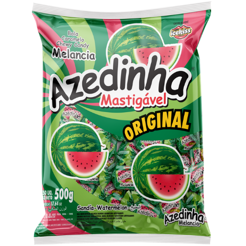 Bala Mastigável Cory Azedinha Melancia - Embalagem com 500G