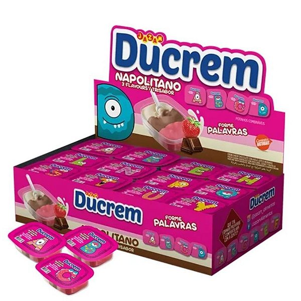 Creme de Avelã Ducrem Sabor Napolitano - Display 480G