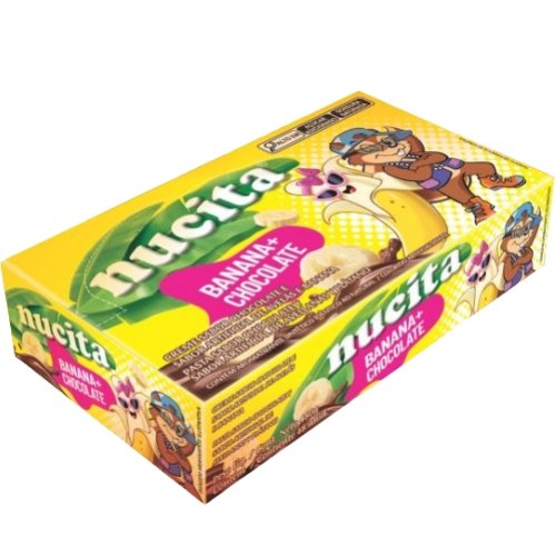 Creme Nucita Sabor Banana e Chocolate - Embalagem com 480G