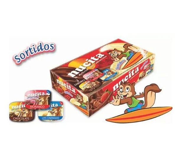 Creme Nucita Sabores Sortida - Display  48 x 10G