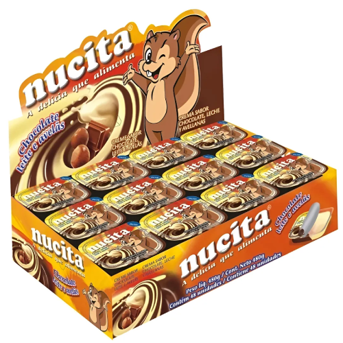 Creme Nucita Sabor Chocolate Bicolor - Embalagem com 480G