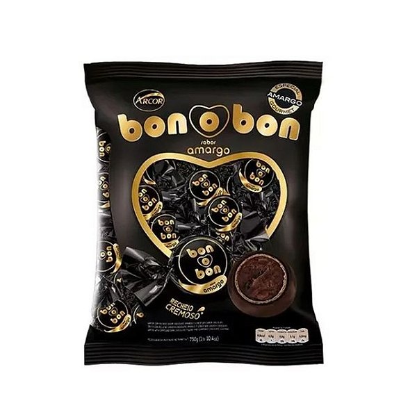 Bombom Arcor Bon o Bon Amargo - Pacote com 750G