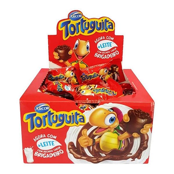 Caixa de Chocolate Tortuguita Sabor Brigadeiro - Embalagem com 372G