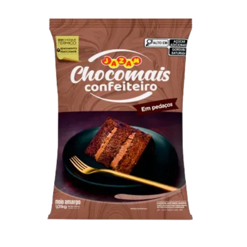 Cobertura Gota Chocomais Sabor Chocolate Meio Amargo - Embalagem com 1,01KG