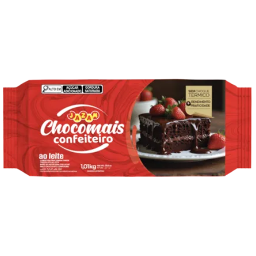 Cobertura Barra Chocomais Sabor Chocolate Ao Leite - Embalagem com 1,01KG