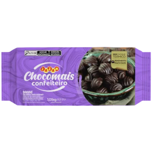 Cobertura Barra Chocomais Sabor Chocolate Blend - Embalagem com 1,01KG