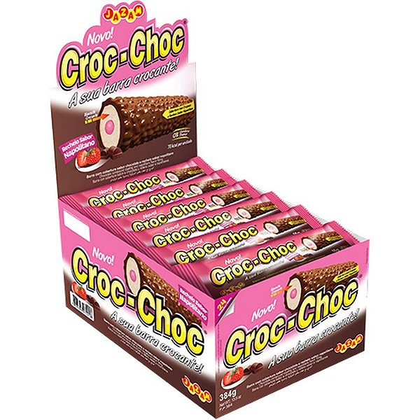 Croc-Choc Sabor Napolitano - Display com 24UN