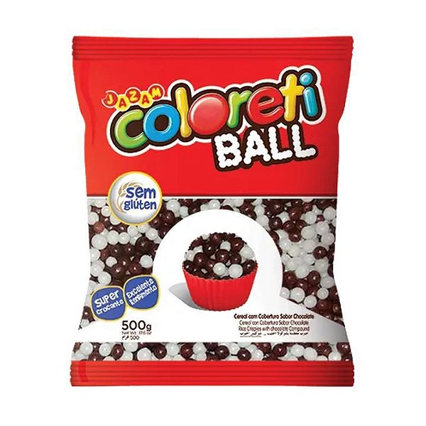 Jazam Coloreti Ball Mini Cereal Misto - Pacote 500G