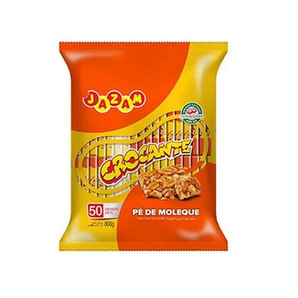 Pé De Moleque Crocante Bandeja Flow Pack - Pacote com 50UN